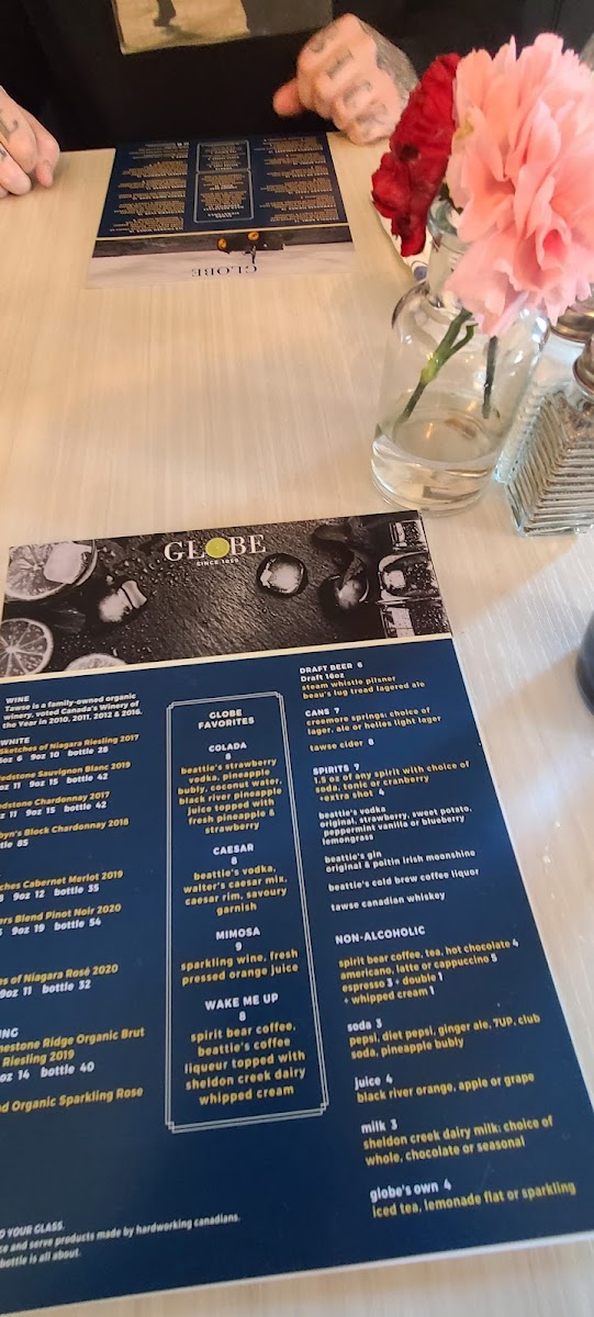 Menu The Globe Restaurant-2